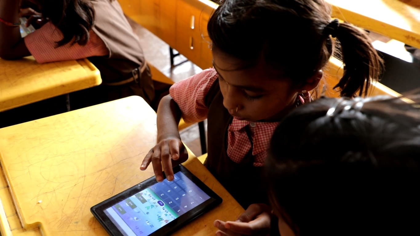 Rural students learning through digital school classroom in Melghat